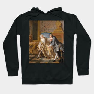 The Garter by Jean-Francois de Troy Hoodie